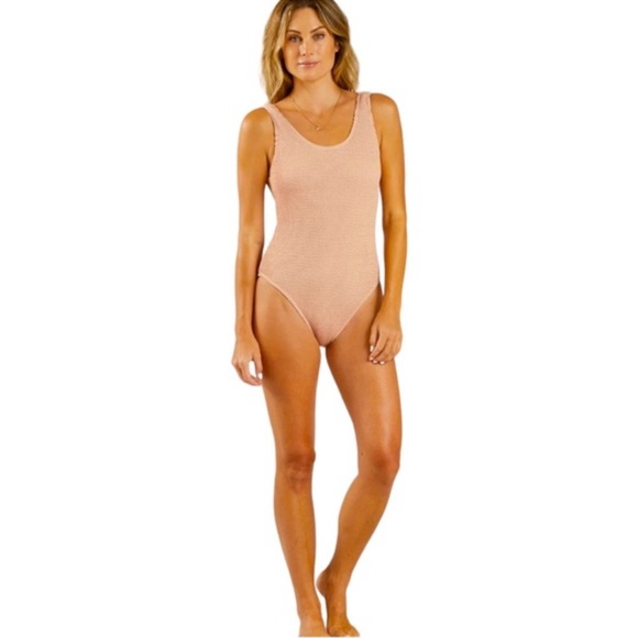 Rylee + Cru Other - Rylee + Cru Moxie One Piece Swim | Blush Crinkle
